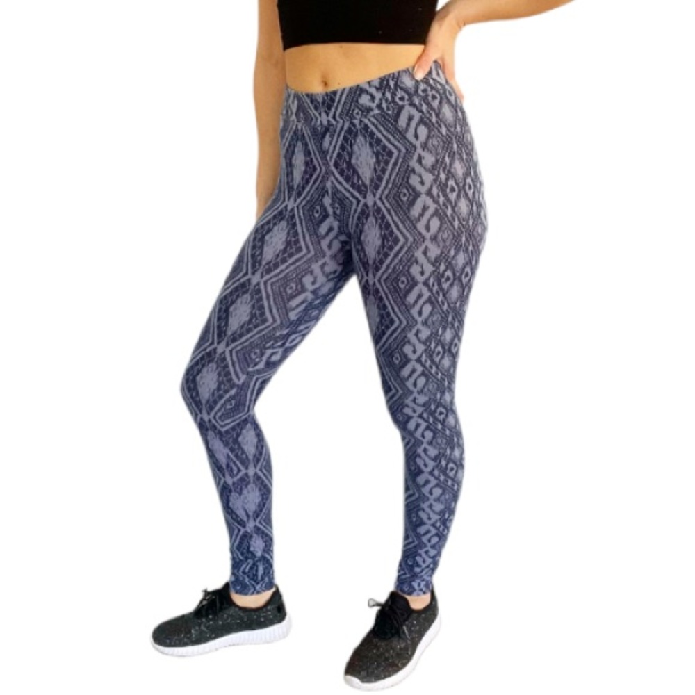 American Eagle blue tribal print leggings size XS